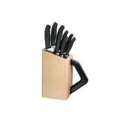Bloc Cuisine Universel 8 Couteaux Victorinox Manches Noirs