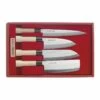 Coffret 4 Couteaux Japonais - Sashimi/Kodeba/Santoku Et Nakiri -LE COUTEAU Ventes coffret 4 couteaux japonais sashimikodebasantoku et nakiri