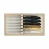 Coffret 6 Couteaux à Steak Laguiole Dozorme Gris/marron -LE COUTEAU Ventes coffret 6 couteaux a steak laguiole dozorme gris marron