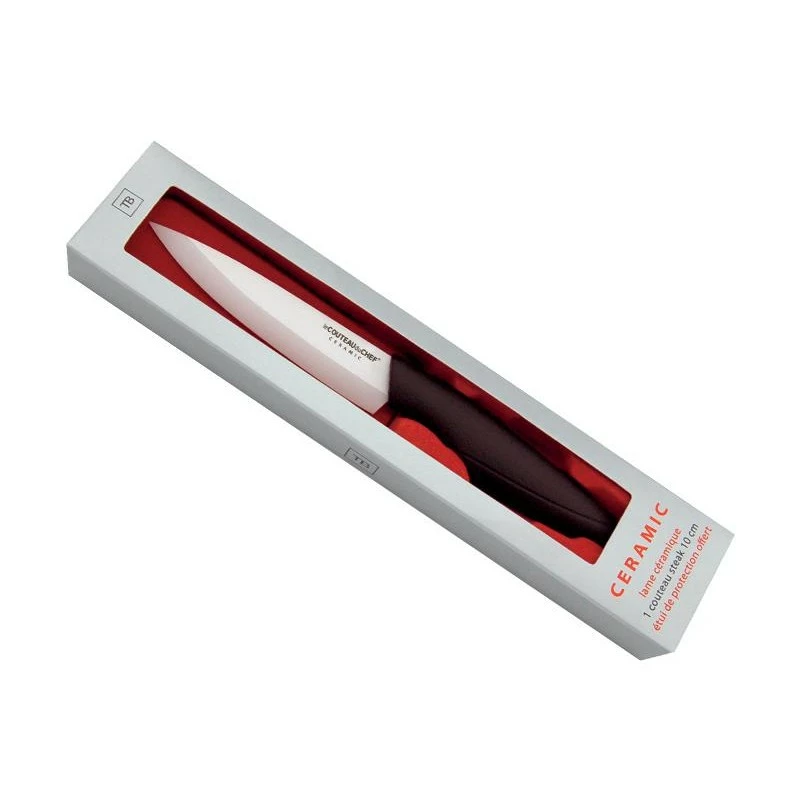 Couteau à Steak Céramique Blanche 10cm - TB 4 Couteau à Steak Céramique Blanche 10cm - TB – Image 2