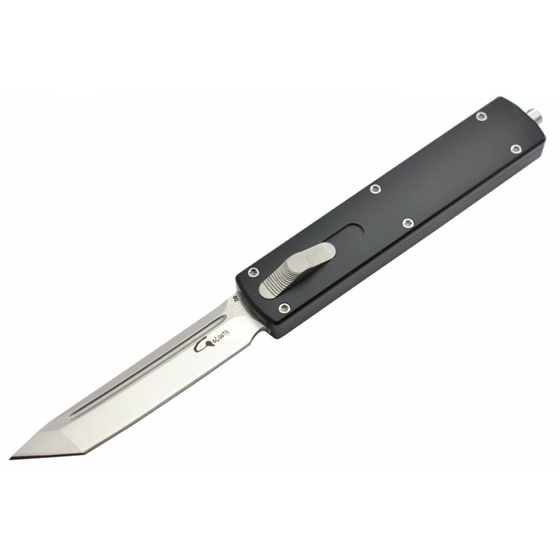 Couteau Automatique OTF Golgoth G12T Tanto D2/alu Noir 3 Couteau Automatique OTF Golgoth G12T Tanto D2/alu Noir