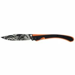 Couteau C63 Aigle Lug G10 Noir Orange Black Titanium