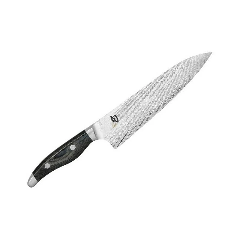 Couteau Chef Kai 20cm Shun Nagare Damas Inox 3 Couteau Chef Kai 20cm Shun Nagare Damas Inox