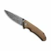 Couteau Civivi Brazen Micarta Brun Damas -LE COUTEAU Ventes couteau civivi brazen micarta brun damas
