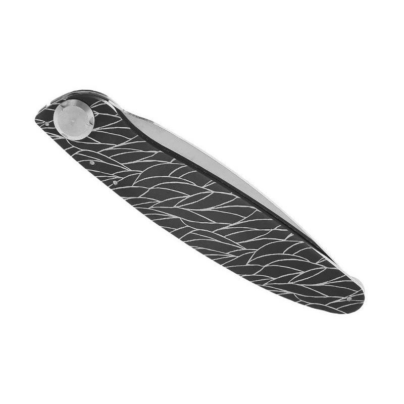 Couteau K2 Olivier Décor Plumes 4 Couteau K2 Olivier Décor Plumes – Image 2