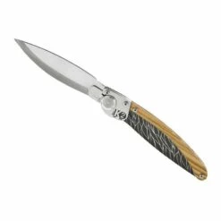 Couteau K2 Olivier Décor Plumes