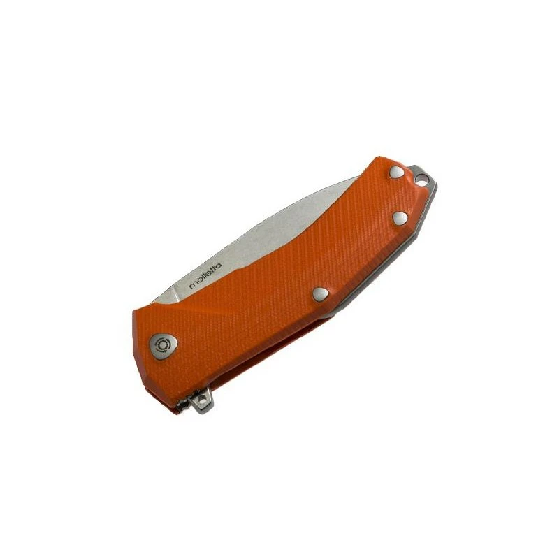 Couteau LionSteel KUR G10 Orange 4 Couteau LionSteel KUR G10 Orange – Image 2