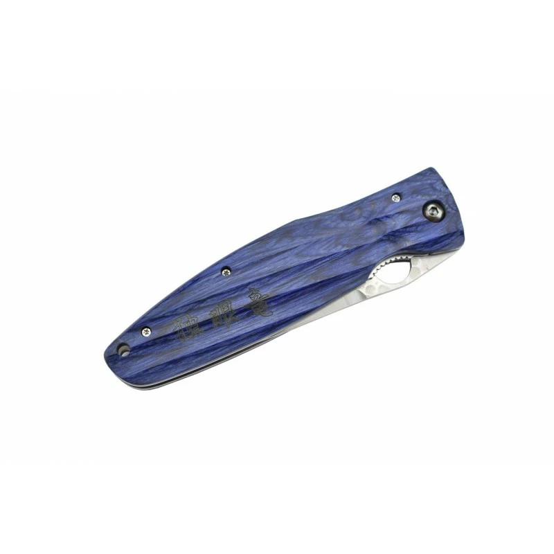 Couteau Mcusta MC-186G Pakka Wood Bleu Lame SPG2 10 Couteau Mcusta MC-186G Pakka Wood Bleu Lame SPG2 – Image 8