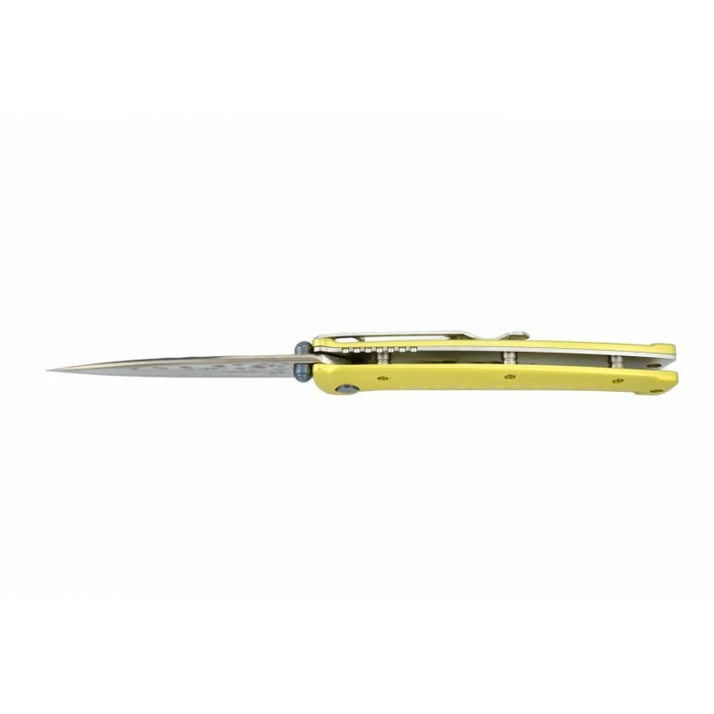 Couteau Mcusta Tsuchi MC-164D Aluminium Jaune Damas 6 Couteau Mcusta Tsuchi MC-164D Aluminium Jaune Damas – Image 4