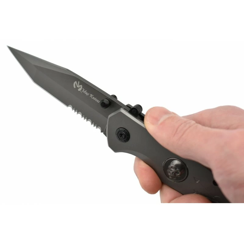 Couteau Ouverture Assistée Max Knives MK143 Manche Tête De Mort 12 Couteau Ouverture Assistée Max Knives MK143 Manche Tête De Mort – Image 10