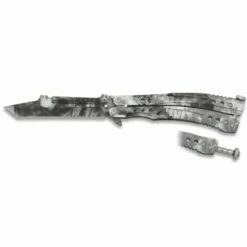 Couteau Papillon Albainox Phyton Noir Lame 105mm