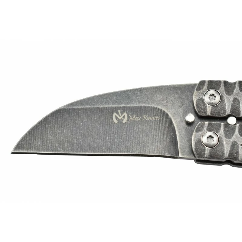 Couteau Papillon Max Knives P42 Acier Stonewash 4 Couteau Papillon Max Knives P42 Acier Stonewash – Image 2