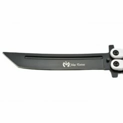 Couteau Papillon Max Knives P46B 3Cr13 Aluminium Blanc/noir -LE COUTEAU Ventes couteau papillon max knives p46b 3cr13 aluminium blancnoir 1