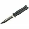 Couteau Papillon Max Knives P49 3Cr13 Aluminium Anodisé Noir -LE COUTEAU Ventes couteau papillon max knives p49 3cr13 aluminium anodise noir