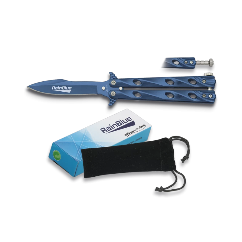 Couteau Papillon Rainblue Twister 02114 3 Couteau Papillon Rainblue Twister 02114
