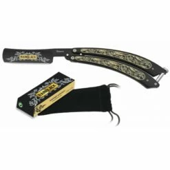 Couteau Papillon Rasoir Rainblack 02175 Noir/jaune