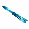 Couteau Papillon Third 13.5cm Tout Inox Bleu -LE COUTEAU Ventes couteau papillon third 135cm tout inox bleu