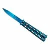 Couteau Papillon Third 13cm Inox Bleu -LE COUTEAU Ventes couteau papillon third 13cm inox bleu