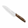 Couteau Santoku Due Cigni 1896 Noyer Lame Alvéolée 175mm -LE COUTEAU Ventes couteau santoku due cigni 1896 noyer lame alveolee 175mm