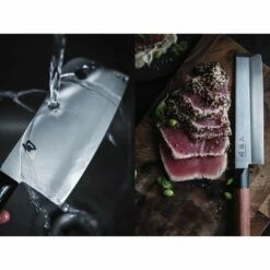 Couteau Santoku Kai Seki Magoroku Redwood 17cm -LE COUTEAU Ventes couteau santoku kai seki magoroku redwood 17cm 2