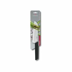 Couteau Santoku Victorinox Swiss Modern Alvéolé 17cm Noir -LE COUTEAU Ventes couteau santoku victorinox swiss modern alveole 17cm noir 2