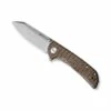 Couteau Sencut Fritch Micarta Marron Stonewashed -LE COUTEAU Ventes couteau sencut fritch micarta marron stonewashed
