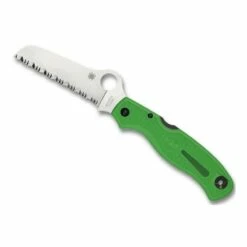 Couteau Spyderco Atlantic Salt Vert - Lame à Dents
