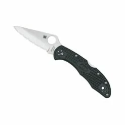 Couteau Spyderco Delica 4 Noir Lame à Dents
