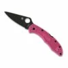 Couteau Spyderco Delica 4 Rose Lame Noire -LE COUTEAU Ventes couteau spyderco delica 4 rose lame noire