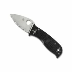 Couteau Spyderco Lil' Temperance 3 Noir à Dents