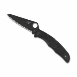 Couteau Spyderco Pacific Salt 2 Tout Noir à Dents