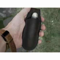 Grande Pochette Magnétique En Cuir Marron Pour Couteaux - Böker -LE COUTEAU Ventes grande pochette magnetique en cuir marron pour couteaux boeker 2