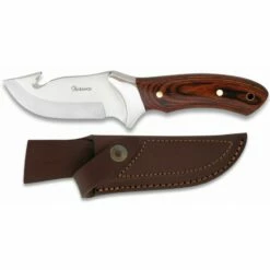 Poignard De Chasse Skinner Albainox 31554 - Lame 10cm Manche Stamina Rouge