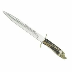 Poignard Muela Alcaraz Manche Cerf Avec Tête Sanglier